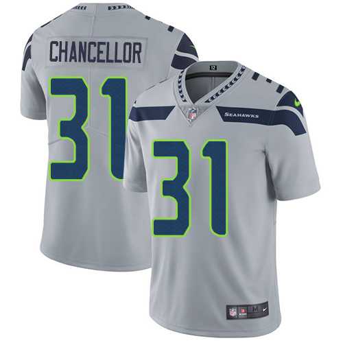 Nike Seattle Seahawks #31 Kam Chancellor Grey Alternate NFL Vapor Untouchable Limited Jersey,We sell and wholesale Nike Seattle Seahawks #31 Kam Chancellor Grey Alternate NFL Vapor Untouchable Limited Jersey on line form chian!